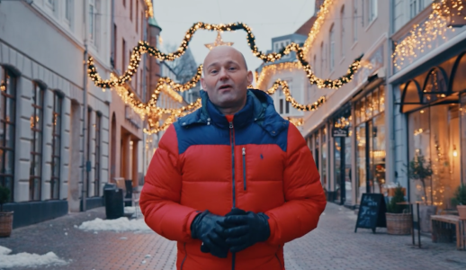 Søren Pape viser stolt Viborg frem