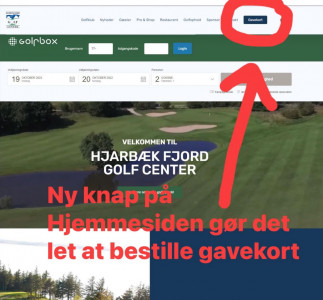 Køb gavekort til Hjarbæk fjord golfcenter