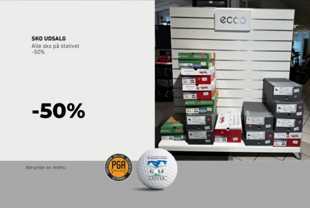 Sommerudsalg på golfudstyr